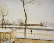 阿尔弗莱德 西斯莱 : Snow Scene, Moret Station
